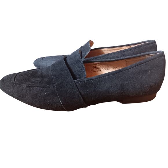 Halogen Black Suede Loafers size 8.5 - Picture 2 of 5
